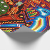 Kunst Oaxacas Mexiko mexikanische Stammes- Boho Geschenkpapier (Ecke)