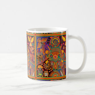 Kunst Oaxacas Mexiko mexikanische Stammes- Boho Kaffeetasse