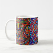 Kunst Oaxacas Mexiko mexikanische Stammes- Boho Kaffeetasse (Links)