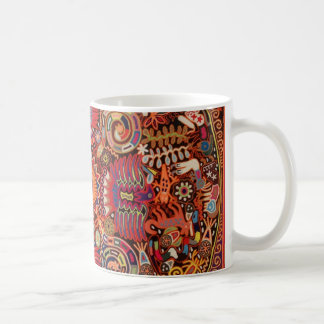 Kunst Oaxacas Mexiko mexikanische Stammes- Boho Kaffeetasse