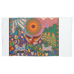 Kunst Oaxacas Mexiko mexikanische Stammes- Boho Kissenbezug