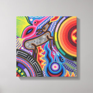 Kunst Oaxacas Mexiko mexikanische Stammes- Boho Leinwanddruck