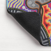 Kunst Oaxacas Mexiko mexikanische Stammes- Boho Mousepad (Ecke)