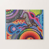 Kunst Oaxacas Mexiko mexikanische Stammes- Boho Puzzle (Horizontal)