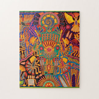 Kunst Oaxacas Mexiko mexikanische Stammes- Boho Puzzle