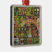 Kunst Oaxacas Mexiko mexikanische Stammes- Boho Silbernes Ornament (Rechts)