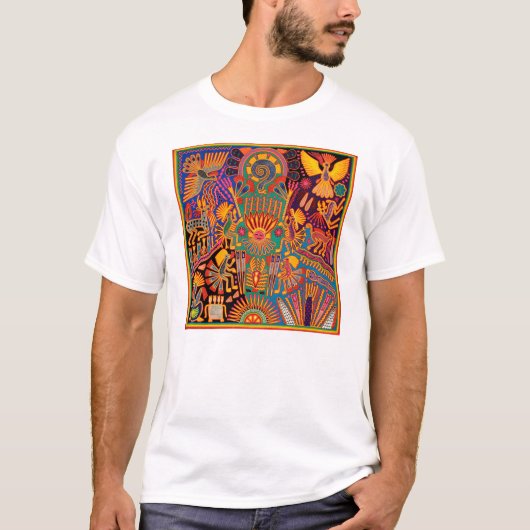 Kunst Oaxacas Mexiko mexikanische Stammes- Boho T-Shirt (Vorderseite)