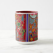 Kunst Oaxacas Mexiko mexikanische Stammes- Boho Tasse (Zentrum)
