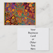 Kunst Oaxacas Mexiko mexikanische Stammes- Boho Visitenkarte (Vorne/Hinten)