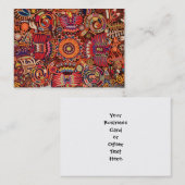 Kunst Oaxacas Mexiko mexikanische Stammes- Boho Visitenkarte (Vorne/Hinten)