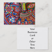 Kunst Oaxacas Mexiko mexikanische Stammes- Boho Visitenkarte (Vorne/Hinten)