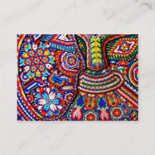 Kunst Oaxacas Mexiko mexikanische Stammes- Boho Visitenkarte (Vorderseite)
