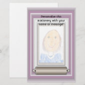 Kunst oder Foto Ihres Kindes ausschalten Briefpapier (Vorne/Hinten)