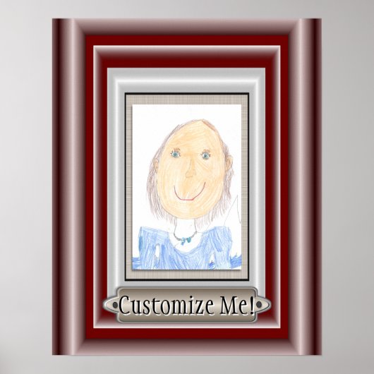 Kunst oder Foto Ihres Kindes ausschalten Poster (Vorne)