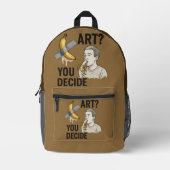 Kunst oder Snack? Die Bananendebatte Bedruckter Rucksack (Vorderseite)