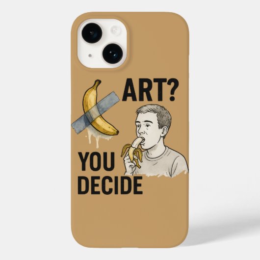 Kunst oder Snack? Die Bananendebatte Case-Mate iPhone Hülle (Rückseite)