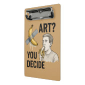 Kunst oder Snack? Die Bananendebatte Mini Klemmbrett (Gewinkelt2)