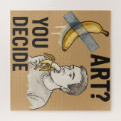 Kunst oder Snack? Die Bananendebatte Puzzle (Horizontal)
