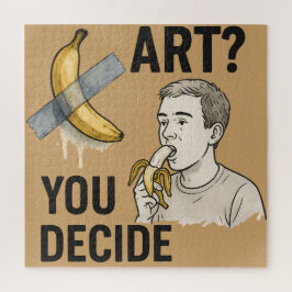 Kunst oder Snack? Die Bananendebatte Puzzle
