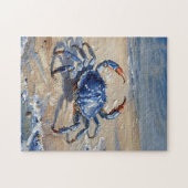 Kunst-Öldruck einer Blaukrabbe Puzzle (Horizontal)