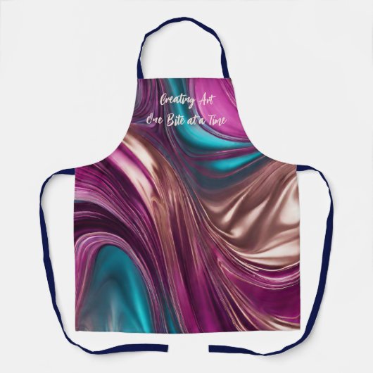Kunst-One-Bite-at-Time-Modern-Abstrakt- Schürze (Vorderseite)