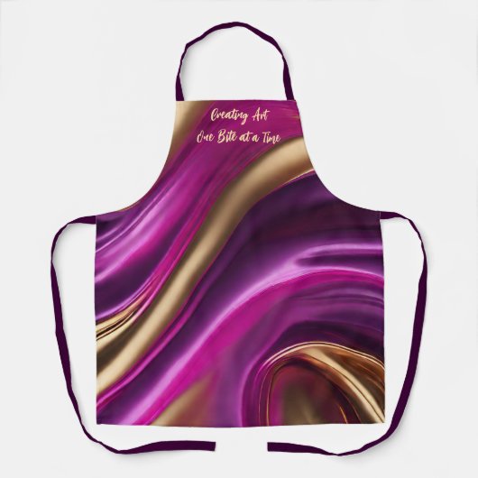 Kunst-One-Bite-at-Time-Modern-Abstrakt- Schürze (Vorderseite)