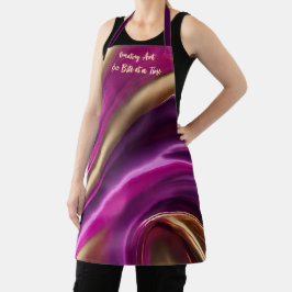 Kunst-One-Bite-at-Time-Modern-Abstrakt- Schürze