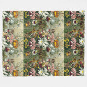 Kunst - Orchideen Fleecedecke (Vorderseite (Horizontal))