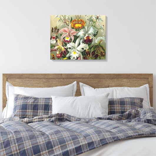 Kunst - Orchideen Leinwanddruck (Insitu (Schlafzimmer))