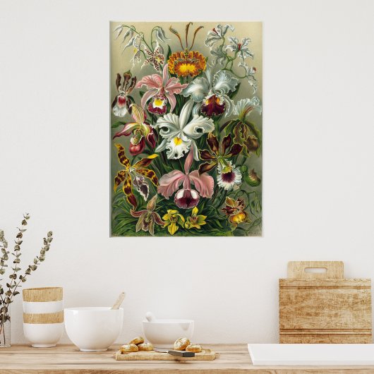 Kunst - Orchideen Poster (Küche)