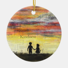 Kunst-Ornament "Imagine" Keramik Ornament