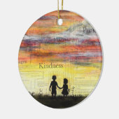 Kunst-Ornament "Imagine" Keramik Ornament (Links)