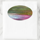 Kunst Ovaler Aufkleber (Tasche)