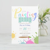 Kunst | Party-Aufforderung Einladung (Stehend Vorderseite)