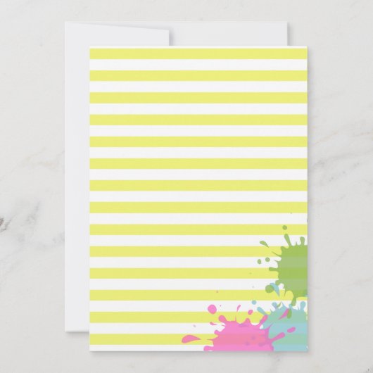 Kunst | Party-Aufforderung Einladung (Rückseite)