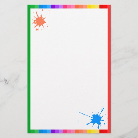 Kunst-Party-Briefpapier Briefpapier (Vorderseite)