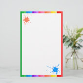 Kunst-Party-Briefpapier Briefpapier (Stehend Vorderseite)