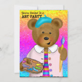 Kunst-Party Einladung (Vorderseite)