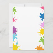 Kunst Party Einladung Geburtstagsmalerei Party (Rückseite)