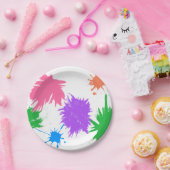 Kunst-Party-Farben-Spritzers Pappteller (Party)