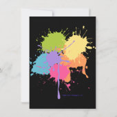 Kunst-Party-Pastell-Farben Einladung (Rückseite)