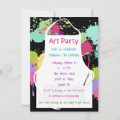 Kunst-Party-Pastell-Farben Einladung (Vorderseite)