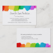 Kunst-Partyereignisse, die Geschäftskarten planen Visitenkarte (Vorne/Hinten)