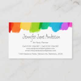 Kunst-Partyereignisse, die Geschäftskarten planen Visitenkarte