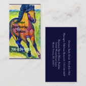 Kunst-Pferd Visitenkarte (Vorne/Hinten)