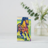 Kunst-Pferd Visitenkarte (Stehend Vorderseite)