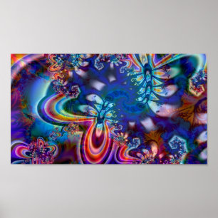 Kunst-Plakat des Fraktal-R5K4 Poster