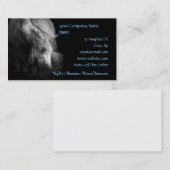 Kunst-Pony-Kopf und Mähne Visitenkarte (Vorne/Hinten)