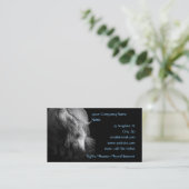 Kunst-Pony-Kopf und Mähne Visitenkarte (Stehend Vorderseite)