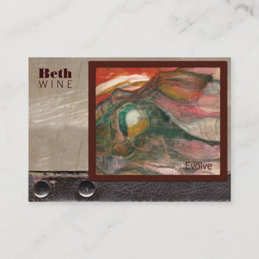 Kunst-Portfolio Visitenkarte (Vorderseite)